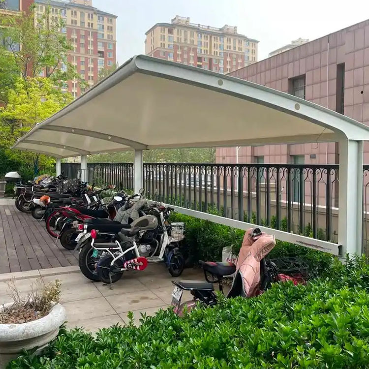 泰安膜结构电动车棚